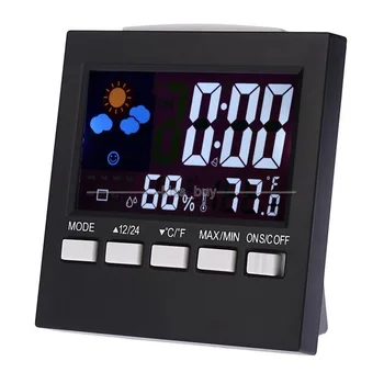 

Digital Display Thermometer Hygrometer LCD Alarm Calendar Weather station