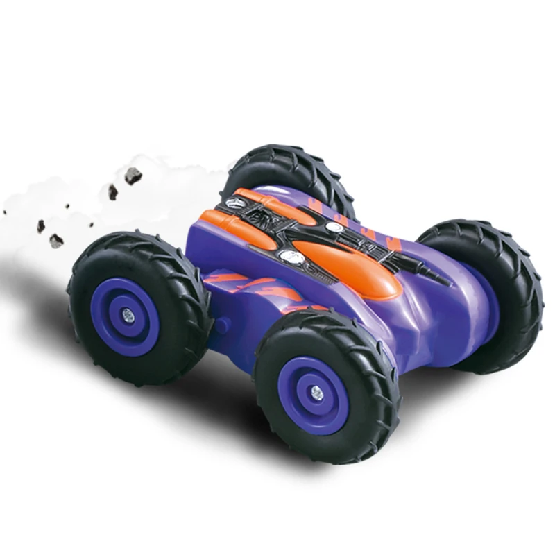 HappyCow RC Car Plastic 3.7V Flashing Ready-to-Go 4 Channels 360 Degrees Rotation Remote Control Buggy 777-606 For Child