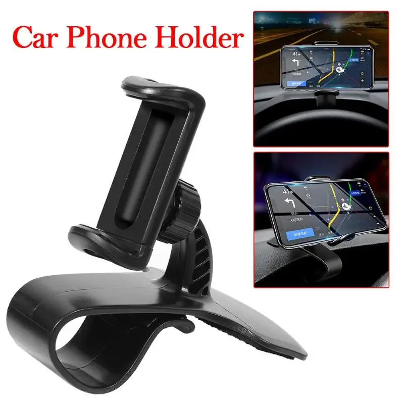 

VODOOL Universal Dashboard Clip Car Phone Holder 360 Rotating Mount Stand Smart Phone GPS Navi Display Bracket For iPhone Xiaomi