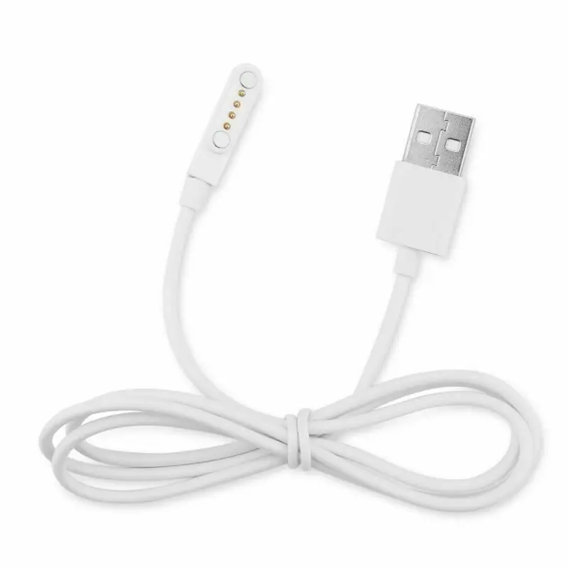 

White USB Magnetic Charging Adapter Charger Cable for Smart Watch DM09 GT88 GT68