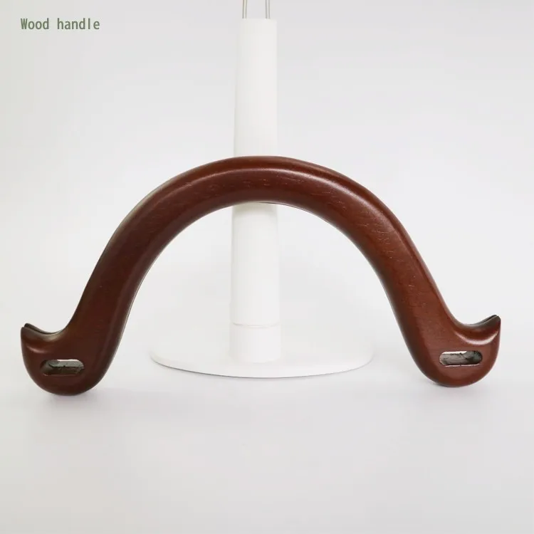 

One Pair 22 Centimeters Bag Handle Wooden Bag Accessories Wood Handles For Repair Handmade Bag Arc Handle Customize Your Own Bag
