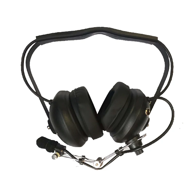 

H41 Aviation Headset Vox Ptt Earpiece For Motorola 2 Pin Walkie Talkie Ep450 Gp2000 Gp88 Gp88S Cp88 Two Way Radio