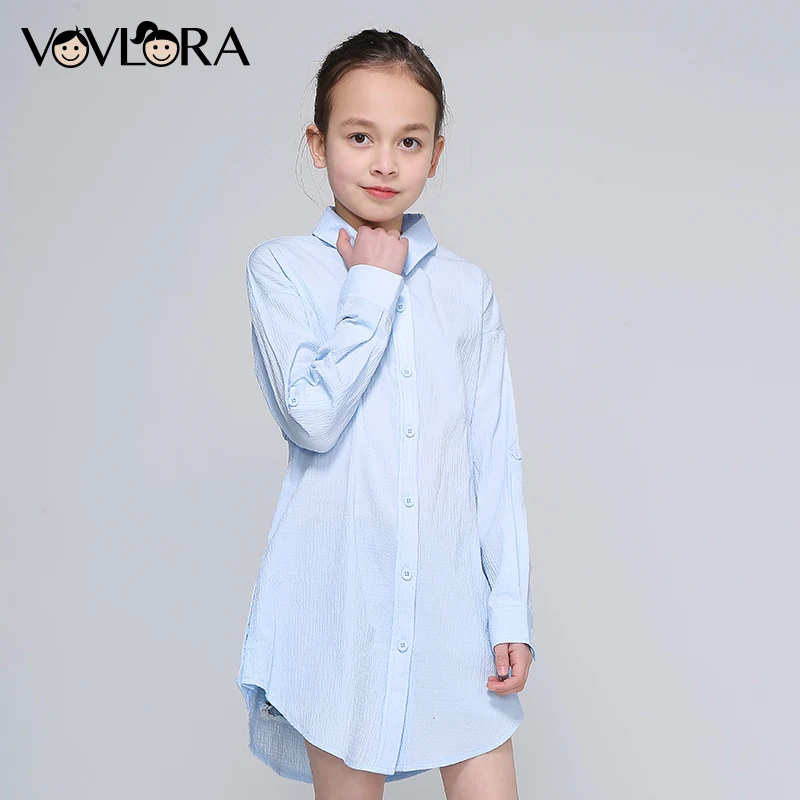 Girls Blouse Dress Long Sleeve Spring Print Letter Kids Blouses Cotton Button Clothes Casual 2018 Size 9 10 11 12 13 14 Years Girls Blouse Dress Long Sleeve Spring Print Letter Kids Blouses Cotton Button Clothes Casual 2018 Size 9 10 11 12 13 14 Years