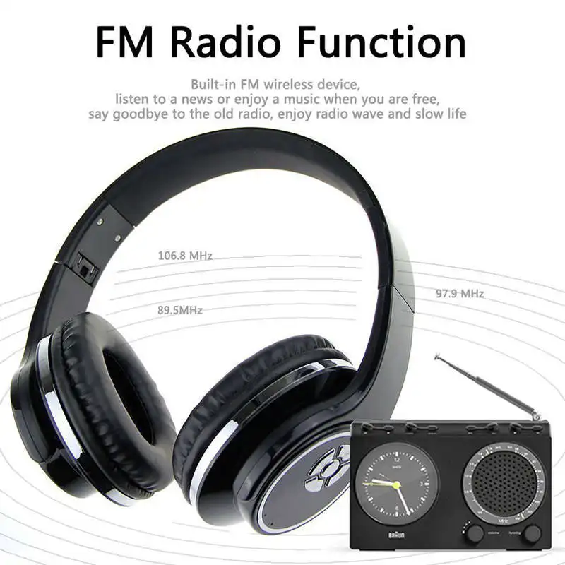 

HOPESTAR H666 Original Wireless Headphone Bluetooth Earphone Sweat-Proof Can Be Folded And Twist Out Speaker With Mic Tf Card