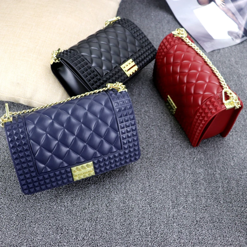 

Jelly Bags For Women Fashion Messenger Bag Rivet Women Shoulder Bag Small Big Lady Luxury Handbags High Quality Bags Women's