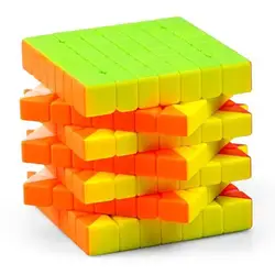 QIYI QiXing S 7x7x7 волшебный Скорость кубик без наклеек Профессиональный Логические кубики Логические взрослых плавным поворотом игрушки для