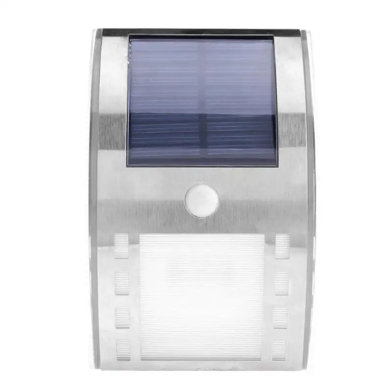 

3LED 50LM Outdoor Solar PIR Motion Sensor Light Metal Wall Garden Lamp