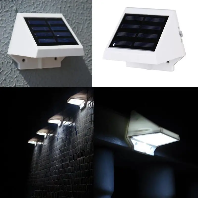 

4LED Solar Motion Sensor Garden Wall Light Waterproof Outdoor Garden Yard Fence Path Energy Security Lamp Home Security Lamp