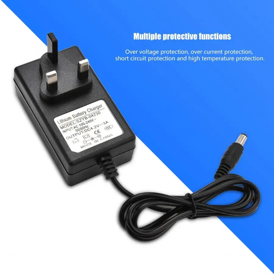 

4.2v 3A Lithium Battery Charger Constant Current Constant Voltage Charger EU / US / UK Plug Optional