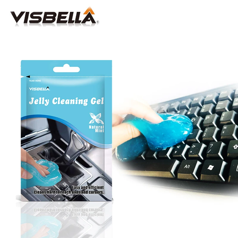 Visbella 80gm желе чистящий гель эффективно очистить зазоры и углы пыли грязи 5 цветов