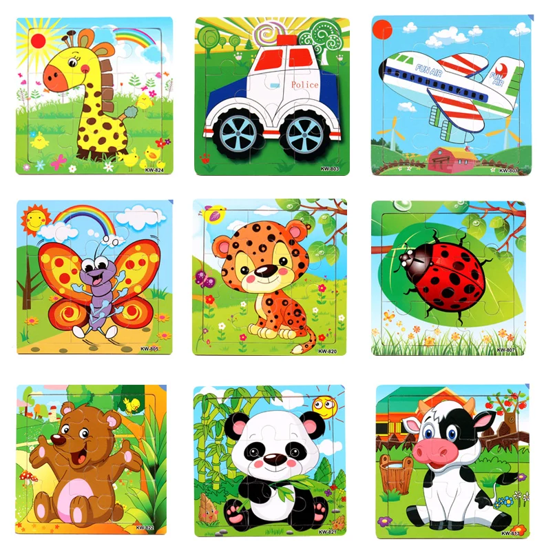 

Kids Baby Wooden Learning Geometry Educational Toys Animals Cute Puzzle Montessori Learning Resources Toys For Children