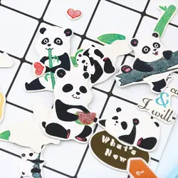 Kawaii Panda мультипликационные наклейки животных декоративные бумажные наклейки Diy дневник в стиле Скрапбукинг Аксессуары для девочек подарок