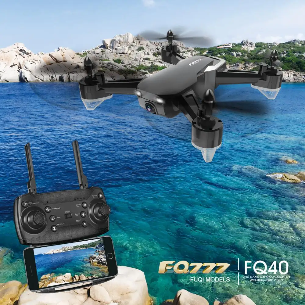 FQ777 FQ40 Дрон 2 4G/640 P/720 P/без камеры FPV WIFI HD камера Hover RC вертолет Квадрокоптер Дроны с