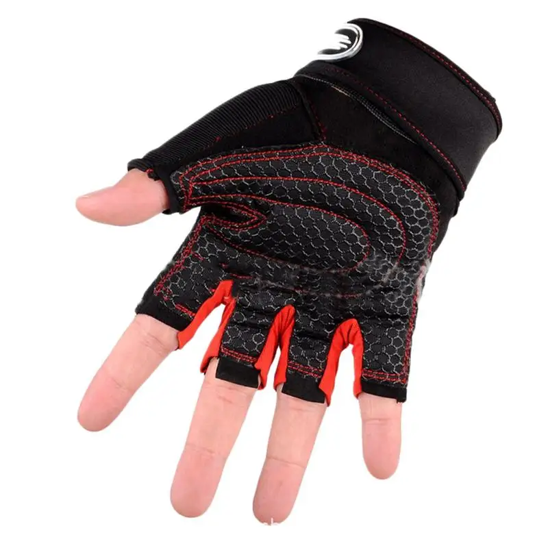

100% New And High Quality Anti-slip Durable Gym Gloves Training Workout Weight Lifting Glove Half Finger For Men And Women
