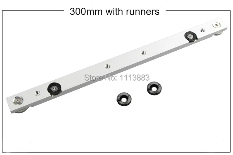 300 мм(1") Алюминиевая Торцовочная ползунок, увеличьте бегуны из нержавеющей стали в два конца для вас на выбор