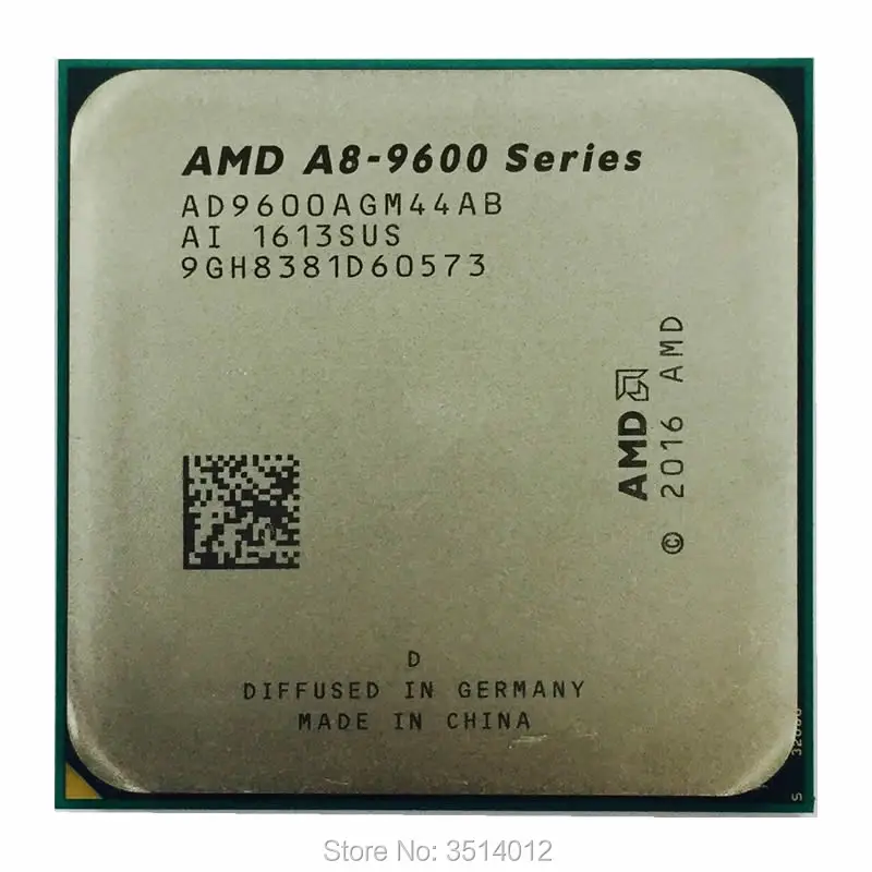 

AMD A8-Series A8-9600 A8 9600 3.1 GHz 65W Quad-Core CPU Processor AD9600AGM44AB Socket AM4