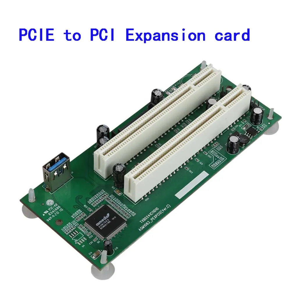 

PCIe to pci express card PCI-E to Dual PCI expansion card pci-e converter dual interface card USB 3.0