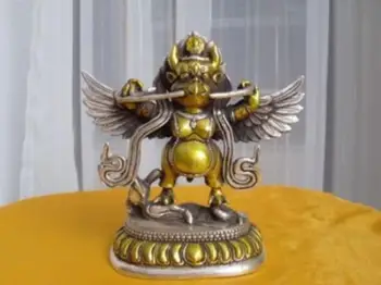 

Tibetan Silver Buddhist Bronze Garuda Statue Bouddha Statue