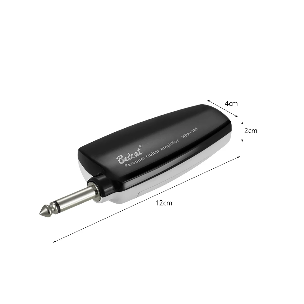 Belcat HPA 101 Portable Guitar Headphone Amplifier Amp 1 4 Inch Plug 3 5mm Headphone Jack with Clean Distortion Effects