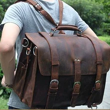 Ретро Crazy Horse, мужские рюкзаки из натуральной кожи, кожаный мужской рюкзак для путешествий, большая дорожная сумка, mochila, большой коричневый