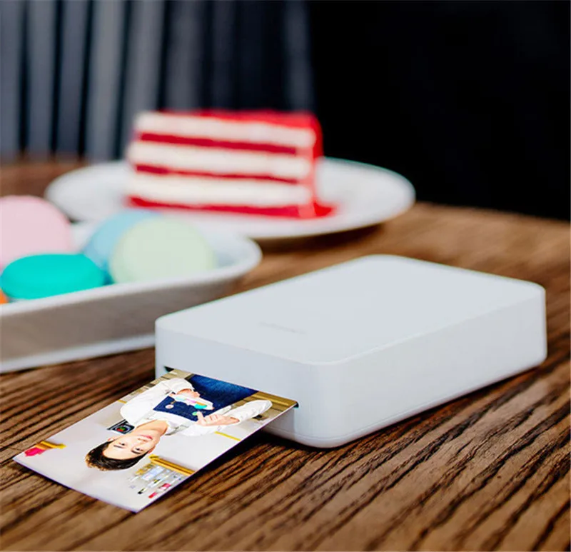 

Photo Printer Mobile Phone Photo Printer Mini NFC Bluetooth High Definition AR Photo 1670 Color Wireless Printer for Android-IOS