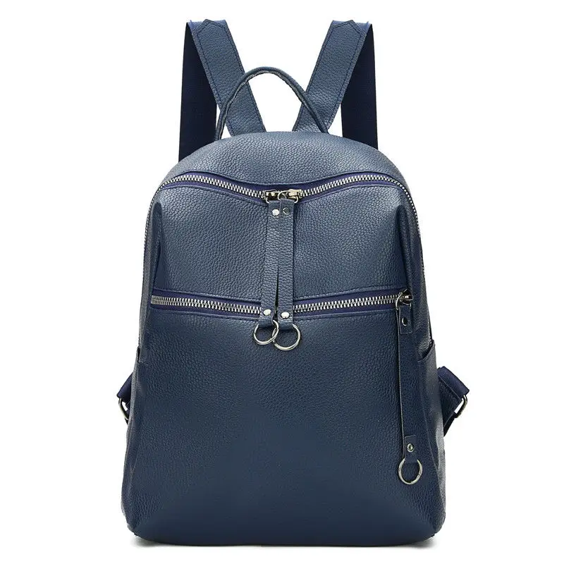 

Fashion New Travel Backpack Korean Women Female Rucksack Leisure Student School bag Soft PU Leather Women Bag