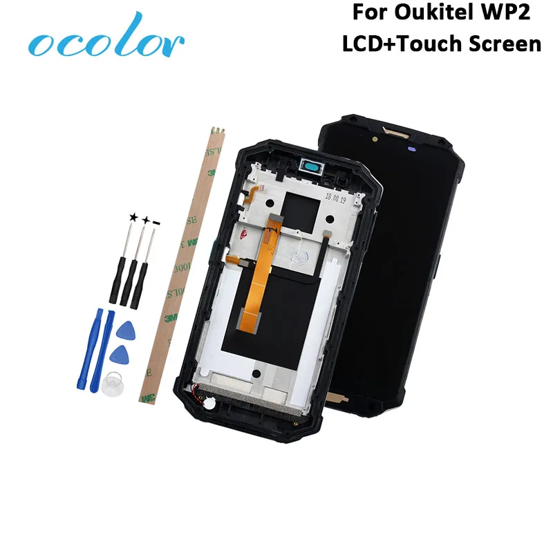 Ocolor для Oukitel WP2 ЖК дисплей Дисплей и Сенсорный экран сборки запасные части телефон