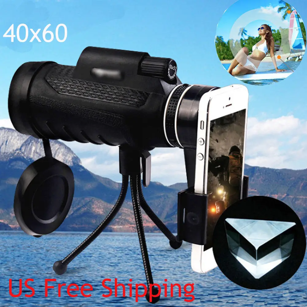 

UK PANDA 40X60 3st Portable HD Dual Focus Optical Prism Monocular Telescope New