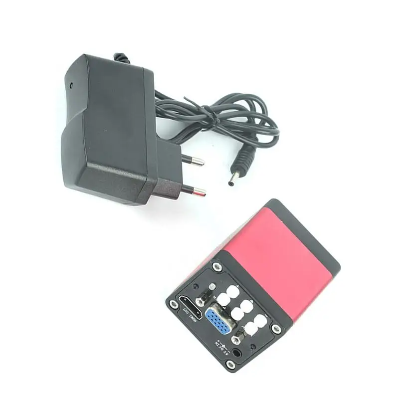  Microscope Sets HD 13MP 60F/S HDMI VGA Industrial Electron Microscope Camera+130X C Mount Lens+56 L