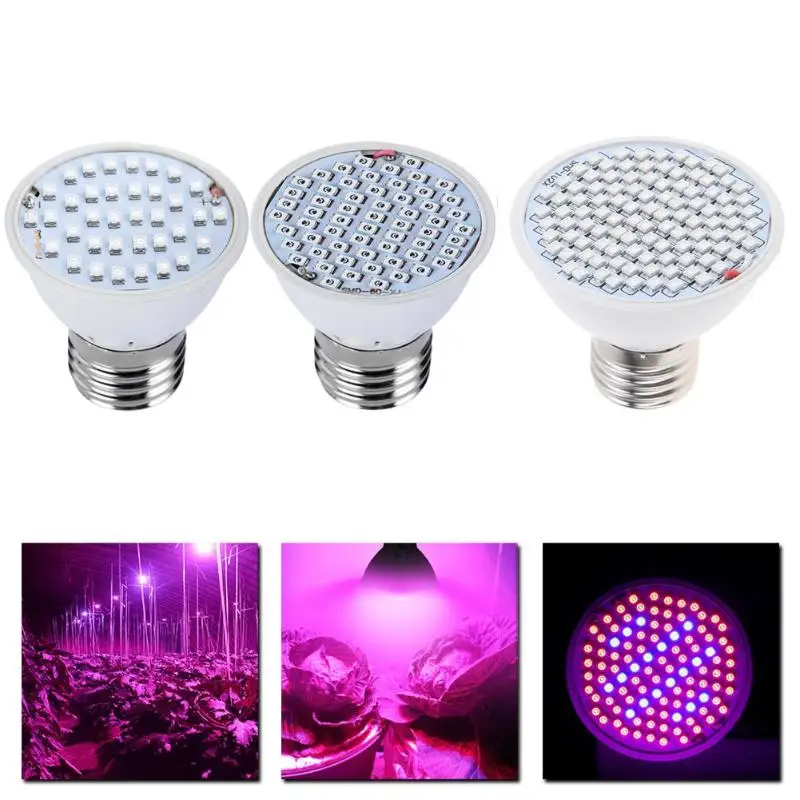 Полный спектр LED Grow Light 8W E27 500lm прожектор лампа цветок завод теплица Гидропоника