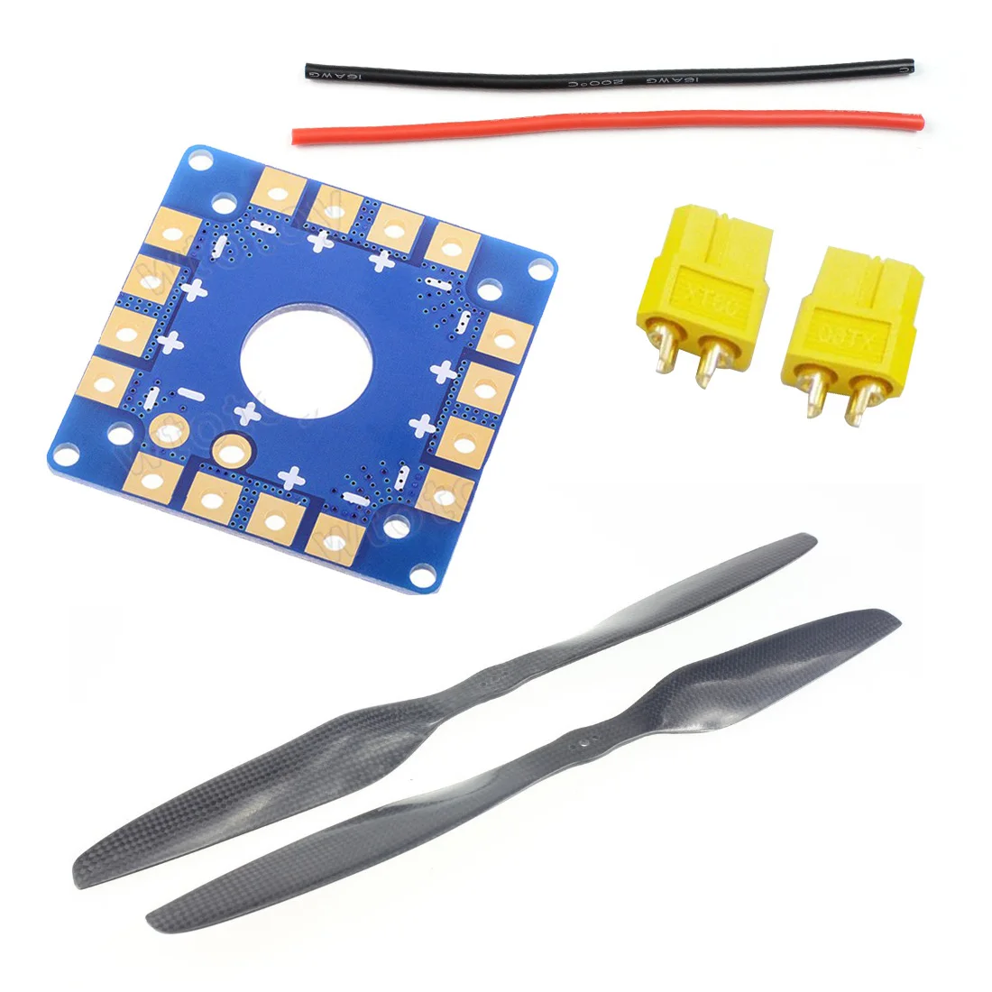  F05423-F 8-Axis Foldable Rack RC Helicopter Kit KK Connection Board+350KV Brushless Disk Motor+16x5