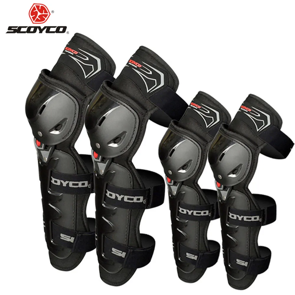 

SCOYCO Motocross Motorcycle Elbow Knee Pads Protector Skis Protection Guard Knee Braces Mtb Equipment Mx Pad Brace Moto Kneepads