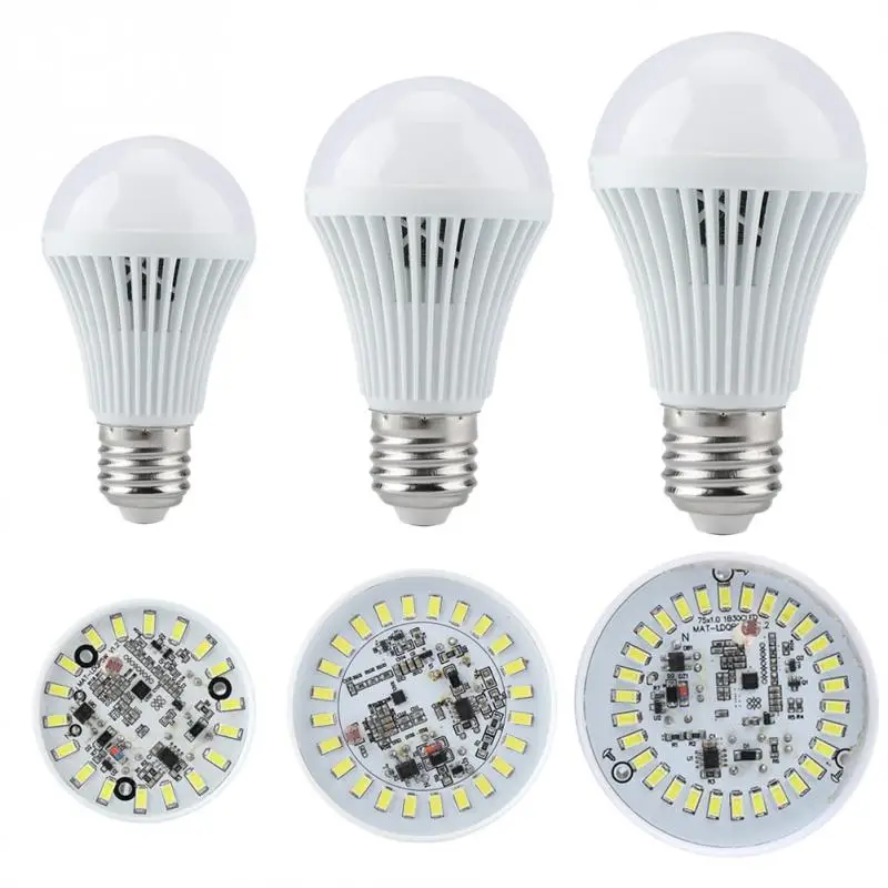

E27 Pure White Light Bulb Human Body Induction Sensor LED Bulb Lighting Light Bulb Lamp AC 220V lampada led High Quality