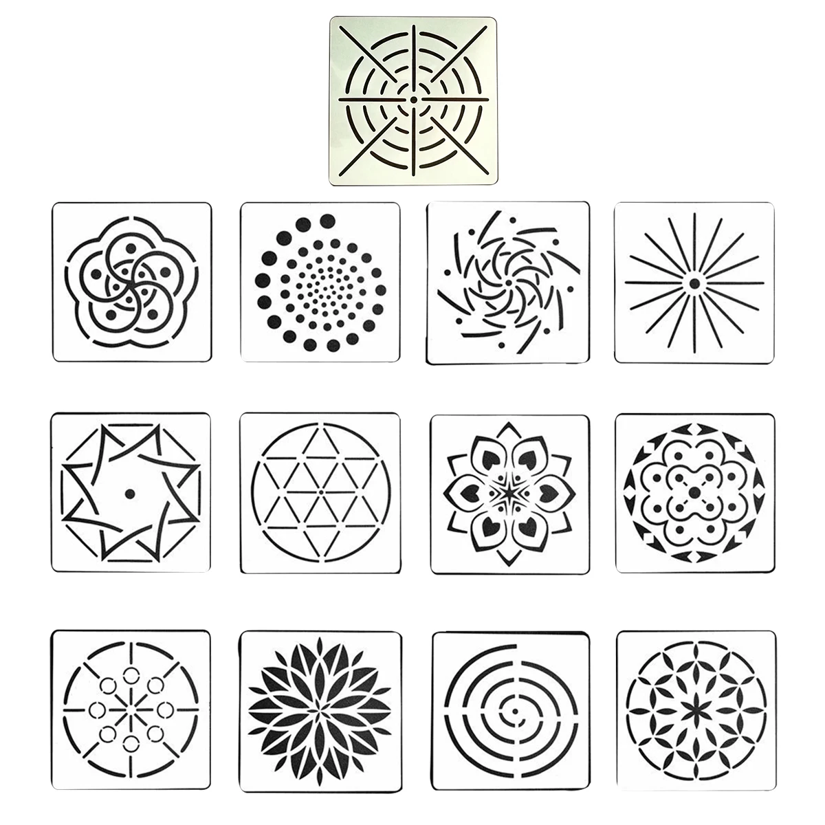 

13PCS Mandala Painting Dotting Templates Stencils for Art Projects Scrapbook Walls Art DIY Painting