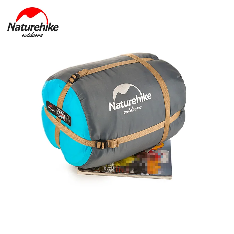 NatureHike зимний 2~ 8 градусов Сверхлегкий Мумия спальный мешок хлопок ленивый мешок с компрессионным мешком для пешего туризма кемпинга путешествия