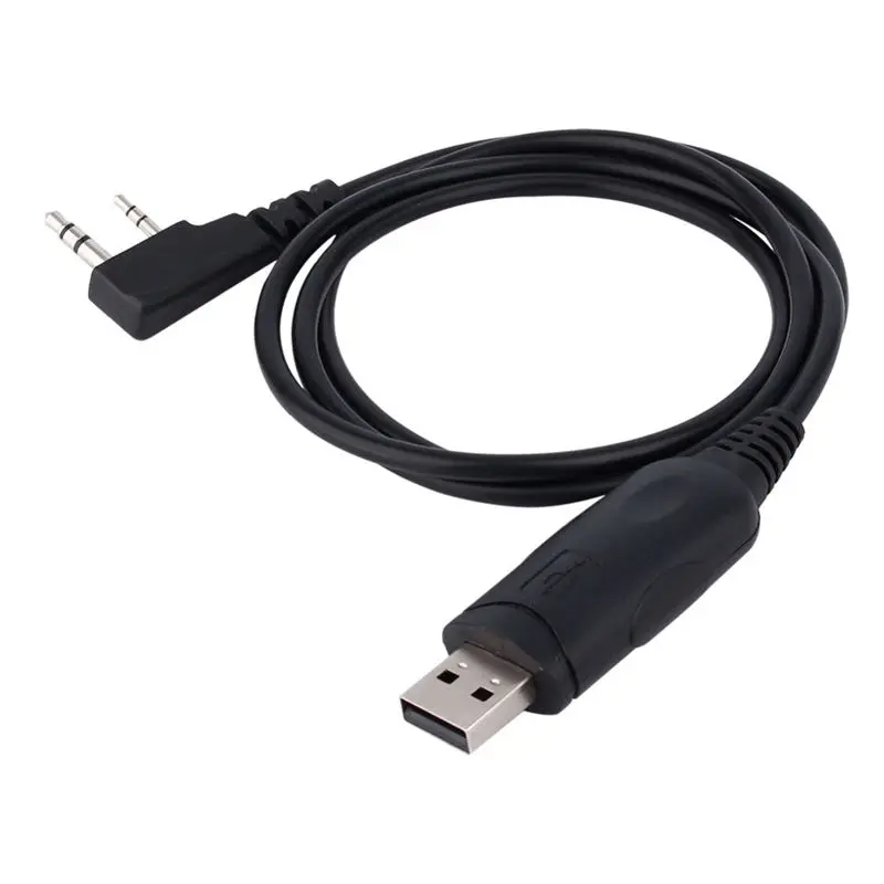Usb Кабель для программирования Baofeng Uv-5R 888S Kenwood 2 Pin Радио Walkie Talkie аксессуары Usb2.0 1 м