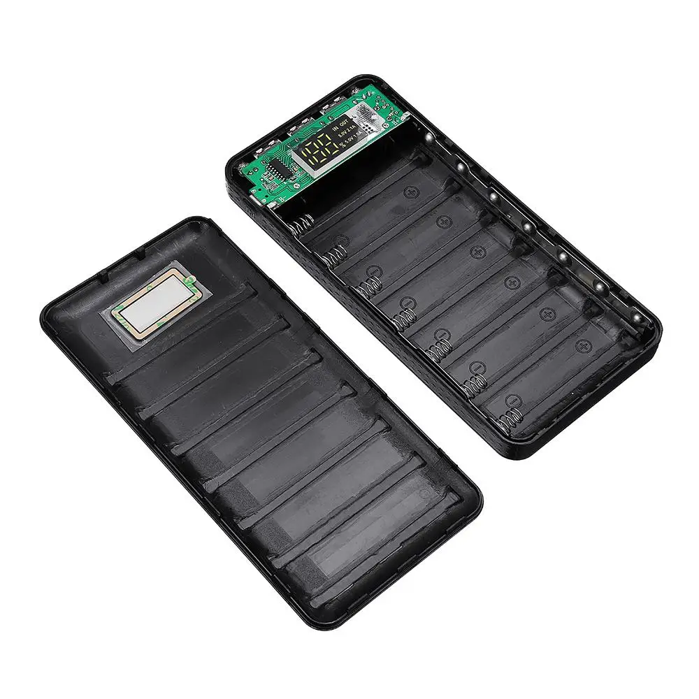 LEORY DIY 5V 2A 18650 зарядное устройство для аккумулятора с ЖК дисплеем чехол