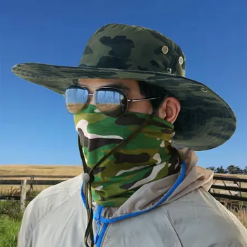 

Bucket Hat Fisherman Fishing Hat Outdoor Sports Travel Jungle Camouflage Bush Hat Hunting Boonie Military Tactical Climbing Caps