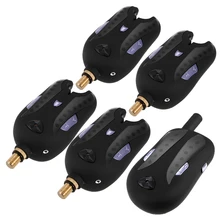 Lixada Беспроводная Цифровая Сигнализация для рыбалки с светодиодный индикатором экрана 1 приемник 7 цветов 4 рыболовный передатчик с коробкой на молнии