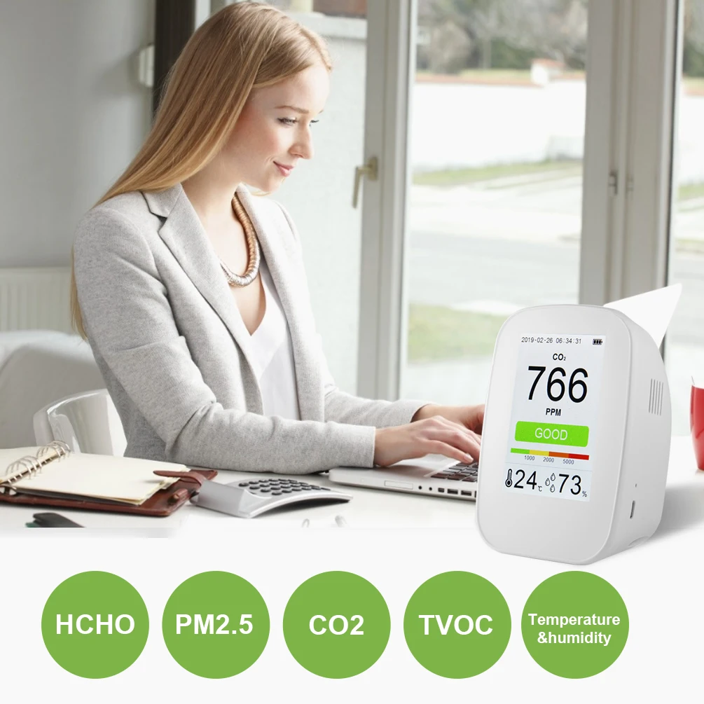 Контроль качества воздуха PM2.5 детектор утечки газа Co2 Сенсор анализатор