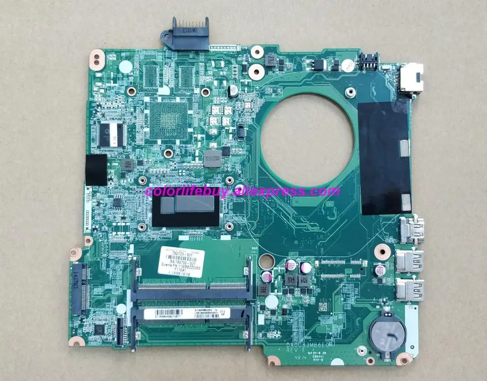 

Genuine 782103-501 UMA w i3-4010U CPU DA0U83MB6E0 Laptop Motherboard Mainboard for HP 15-F010DX NoteBook PC