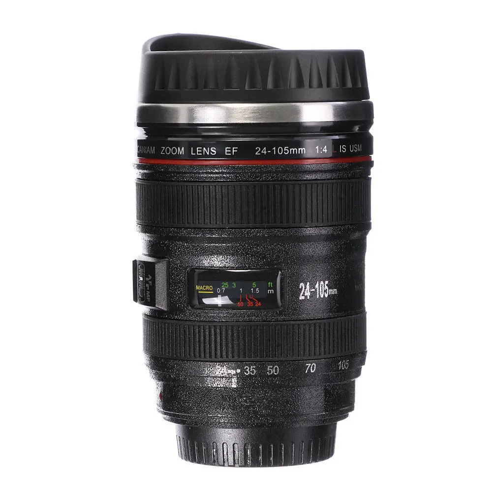 Объектив камеры термос для Canon EF 24-105 мм кофейная кружка чашка из нержавеющей стали W Питьевая крышка