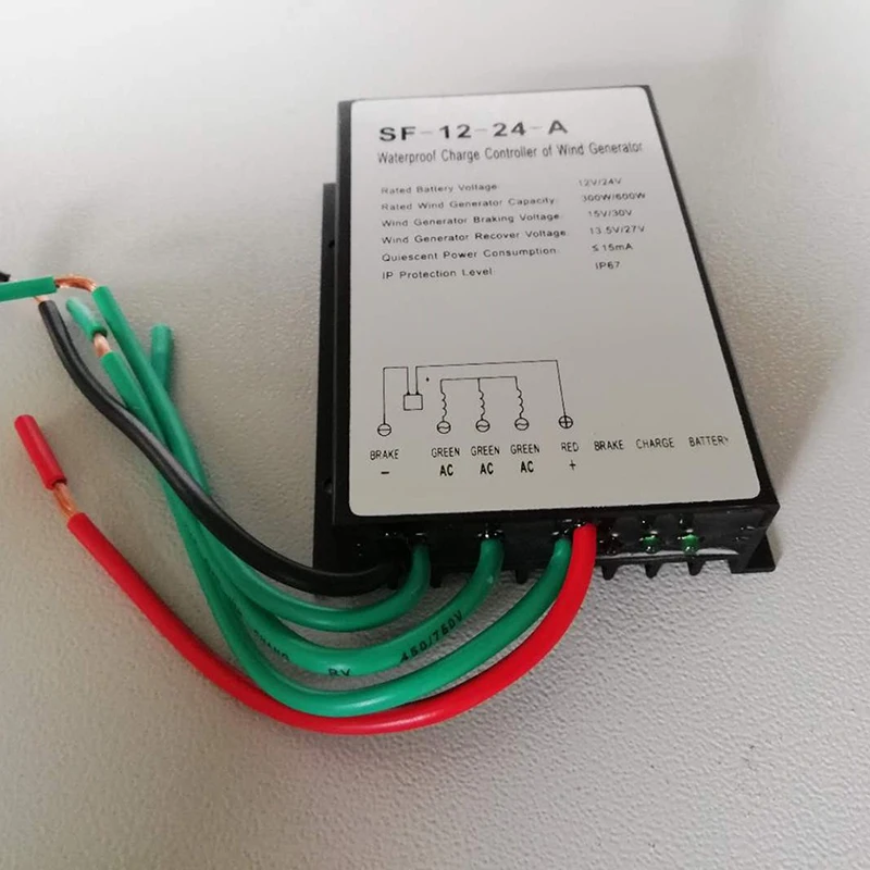 

AU 24V 600W Wind Turbine Generator Charge Controller Regulator Waterproof IP67