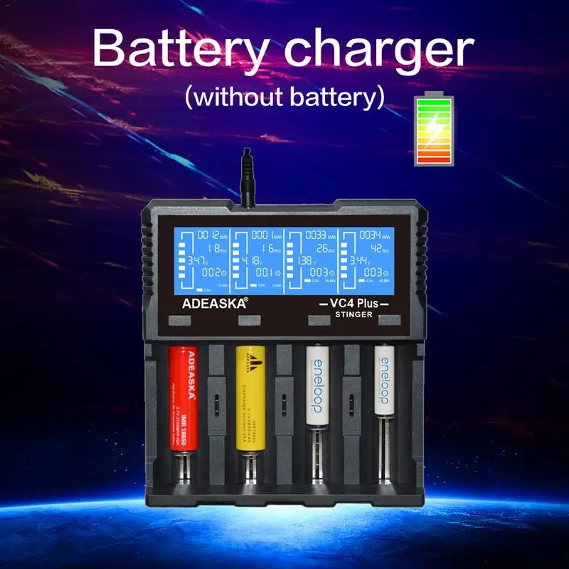 

For ADEASKA VC4 PLUS LCD Monitor USB Fast Charging Smart Charger