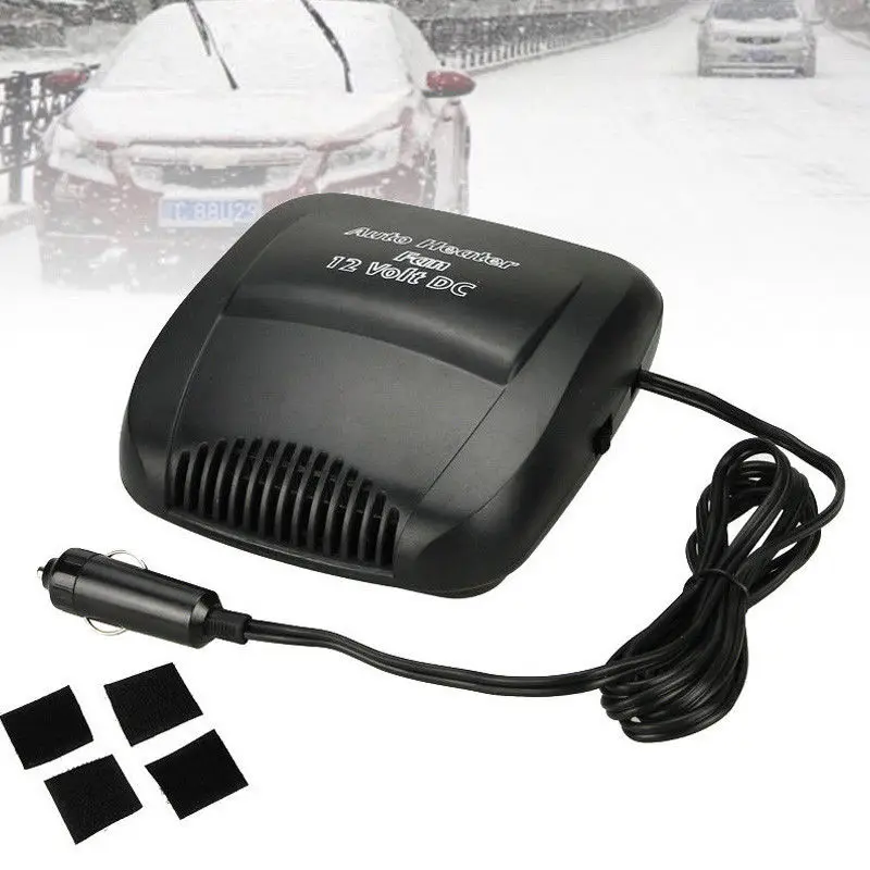 12V 2 In 1 200W Car Heater Cooling Fan Windscreen Demister Defroster Portable