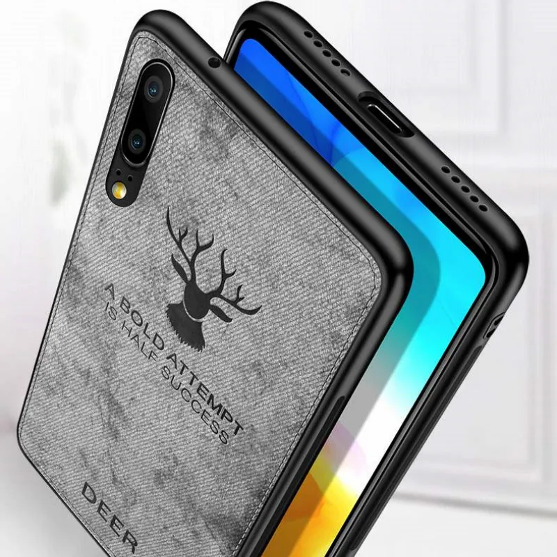 

Fabric Phone Cloth Deer Case for Huawei Y5 Y6 Y7 Prime 2018 P Smart Plus Y9 2019 Honor 10i 20i 9 8X 8A 8C 8S 7A 7C Cases Bumper