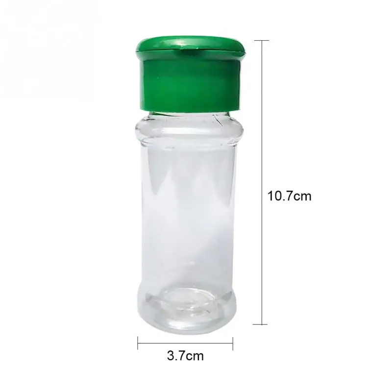 2 шт./компл. 100 мл Пластик соль перец графинчик шейкер Jar прозрачная бутылка горшок Кухня аксессуары