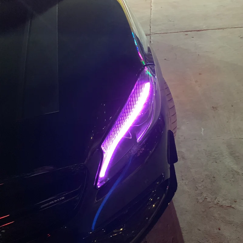 Светодиодный фонарь Icedriver для Mercedes Benz GLC дневные ходовые огни красного синего