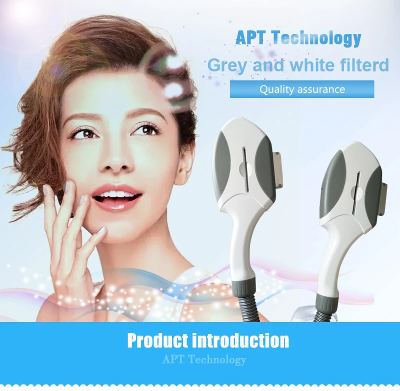 

spot size 15*50mm optional SHR IPL handle/ title for hair removal with best imported lamp