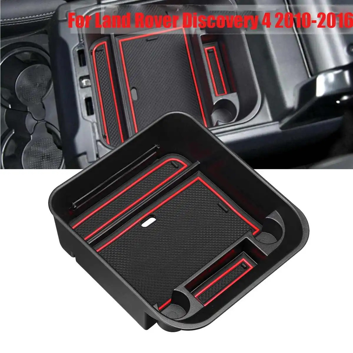

Car Organizer Central Car Storage Box Armrest Container Box For Land Rover Discovery 4 2010-2016 Auto Interior Accessories